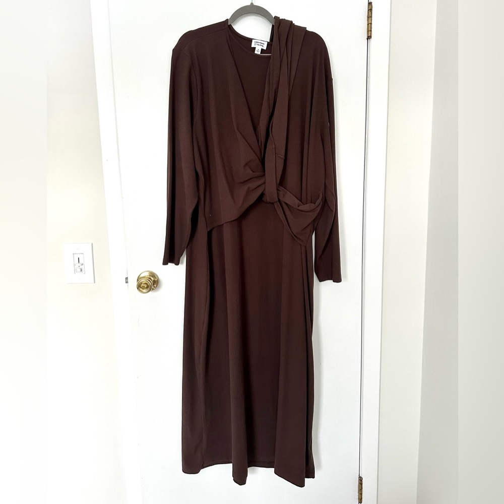 The Drop Women's Java Side Knotted Tie Maxi Dress by @withloveleena